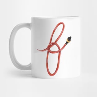 F - Red coffee snake Mug